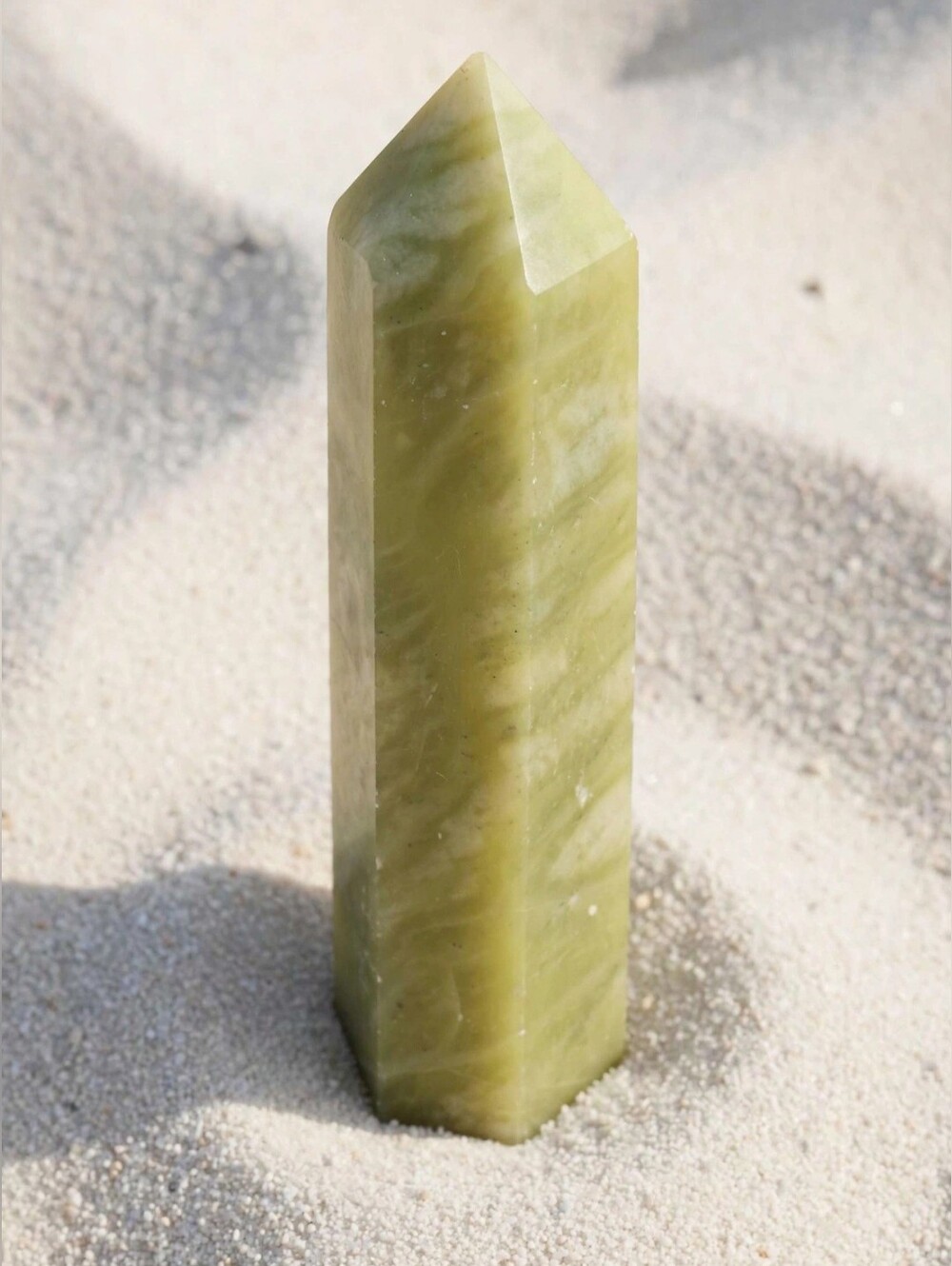 4 New Jade Crystal Tower, Healing Serpentine Obelisk Point Heart Chakra Balance
